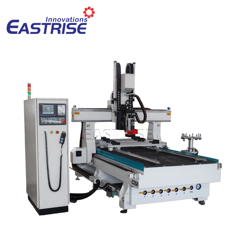 Roteadora CNC ATC 1325 de 4 eixos com troca automática de ferramentas