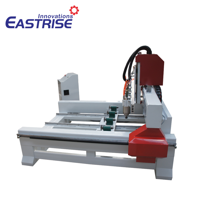 Máquina rotativa CNC de escultura 3D em madeira redonda de 4 cabeças da China para venda