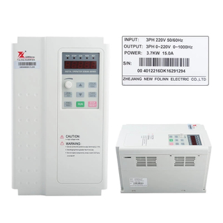 Inversor FULING VFD 3,7 KW 220V 380V Unidade de Frequência Variável 7A Corrente, Controle de Velocidade do Motor do Eixo da Fresadora CNC