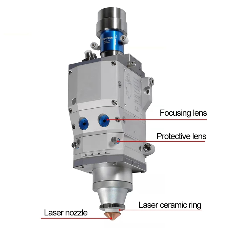 Diâmetro da cabeça de corte a laser de fibra 32 mm mais máquina de solda CNC Bico de camada única e dupla Diâmetro 0,8-6,0 Rosca 14 mm