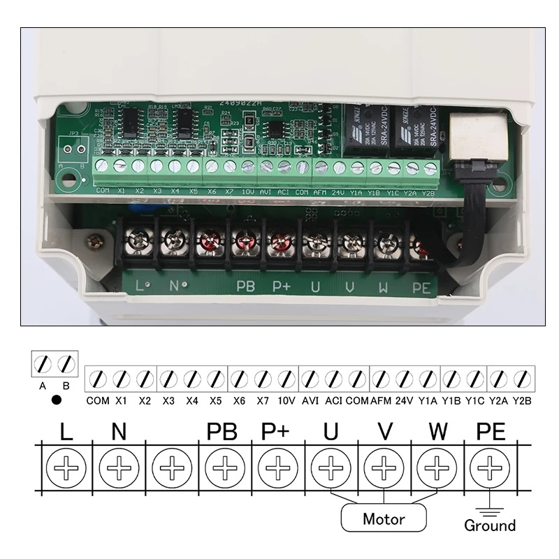 MELHOR Inversor VFD 3.0kw Conversão de Frequência Drive 220V Inversor Saída Trifásica Para CNC Router Spindle Controle de Velocidade do Motor