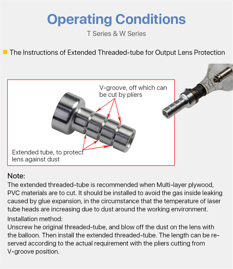  Reci W2/T2 90W-100W tubo de laser CO2 caixa de madeira embalagem máquina de corte e gravação a laser CO2 