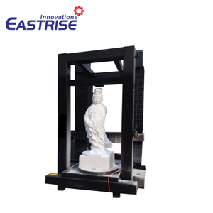 Máquina de escultura CNC de pedra vertical de 4 eixos para coluna, Buda, estátuas 